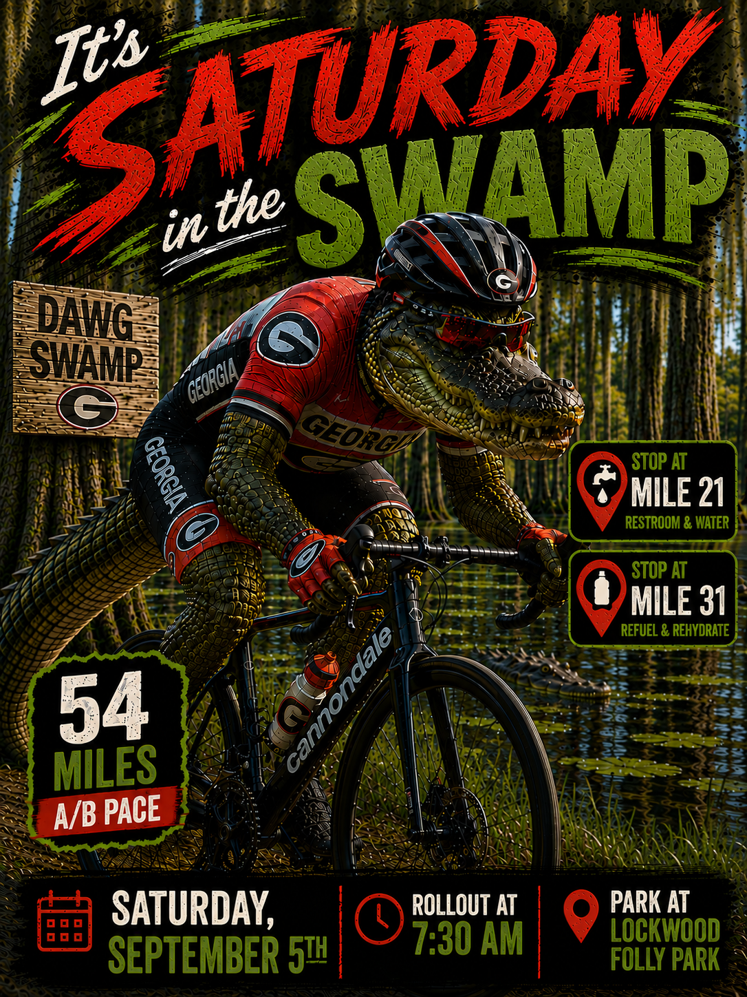 It's saturday in the swamp
